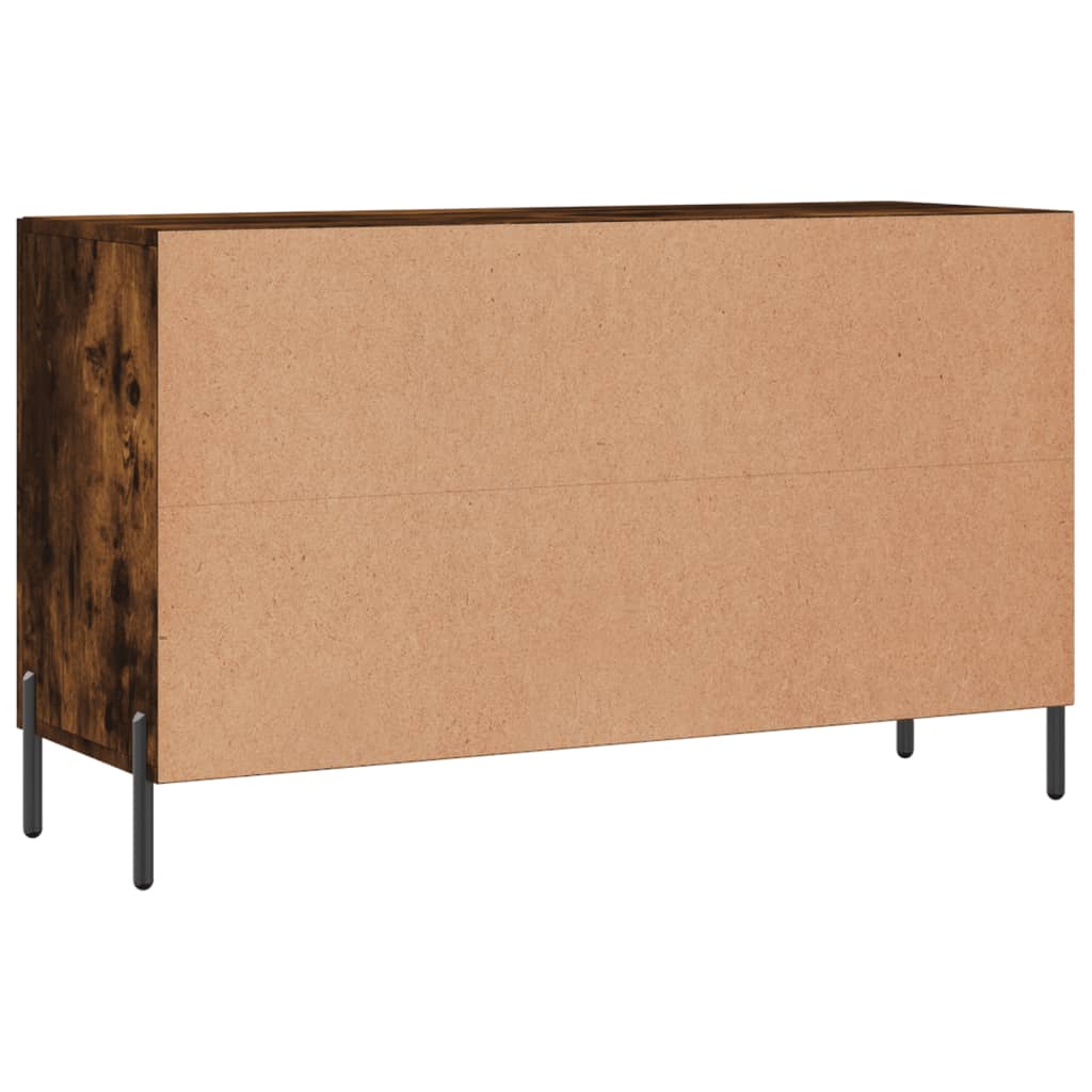 vidaXL Szafka, przydymiony dąb, 100x36x60 cm, materiał drewnopochodny