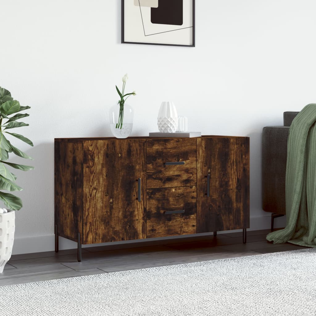 vidaXL Szafka, przydymiony dąb, 100x36x60 cm, materiał drewnopochodny