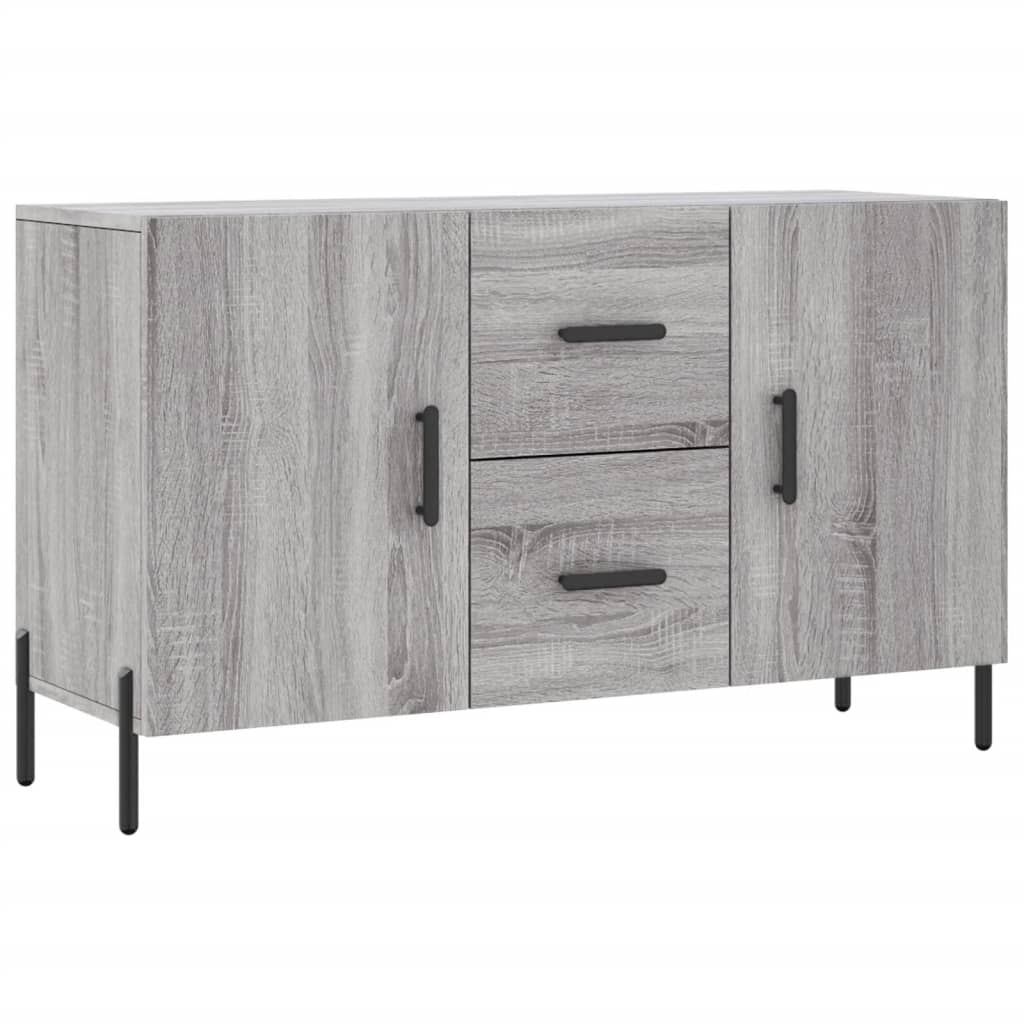 vidaXL Komoda, szary dąb sonoma, 100x36x60 cm, materiał drewnopochodny
