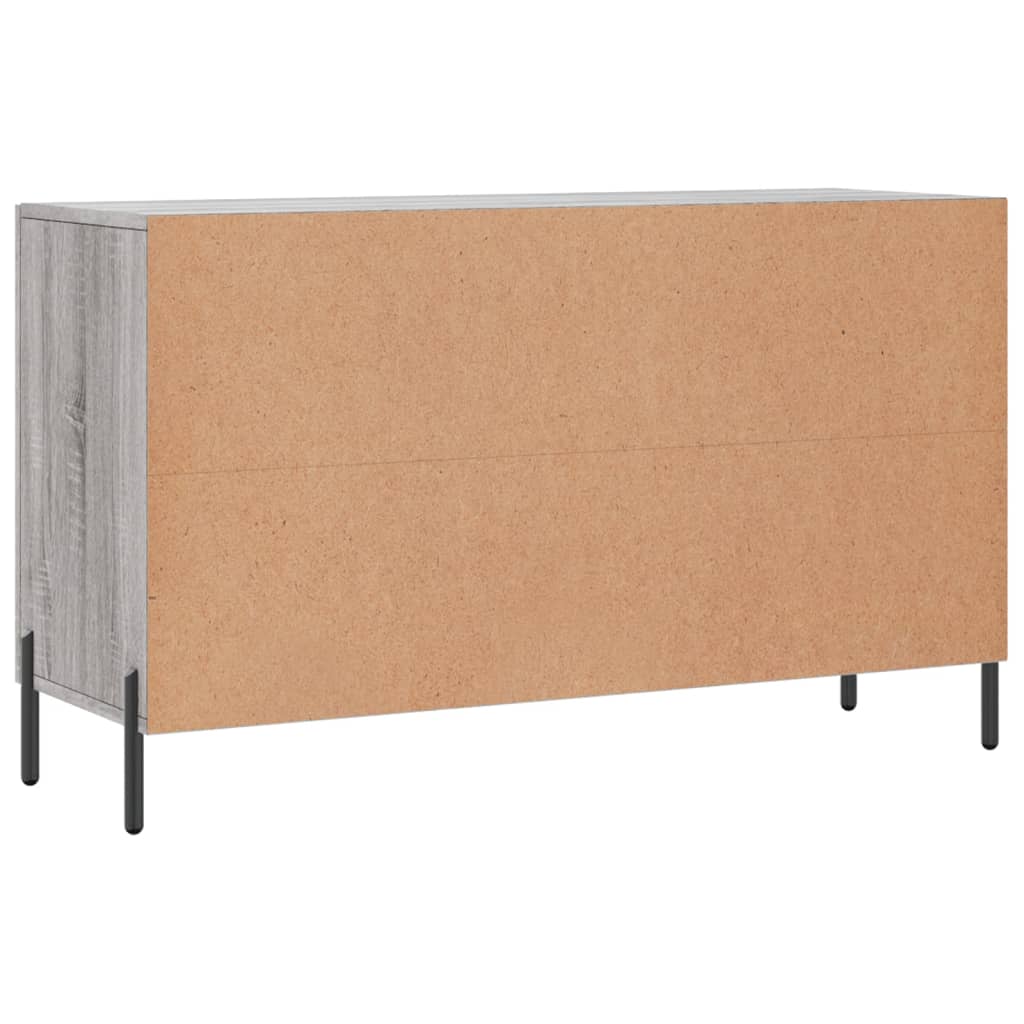 vidaXL Komoda, szary dąb sonoma, 100x36x60 cm, materiał drewnopochodny