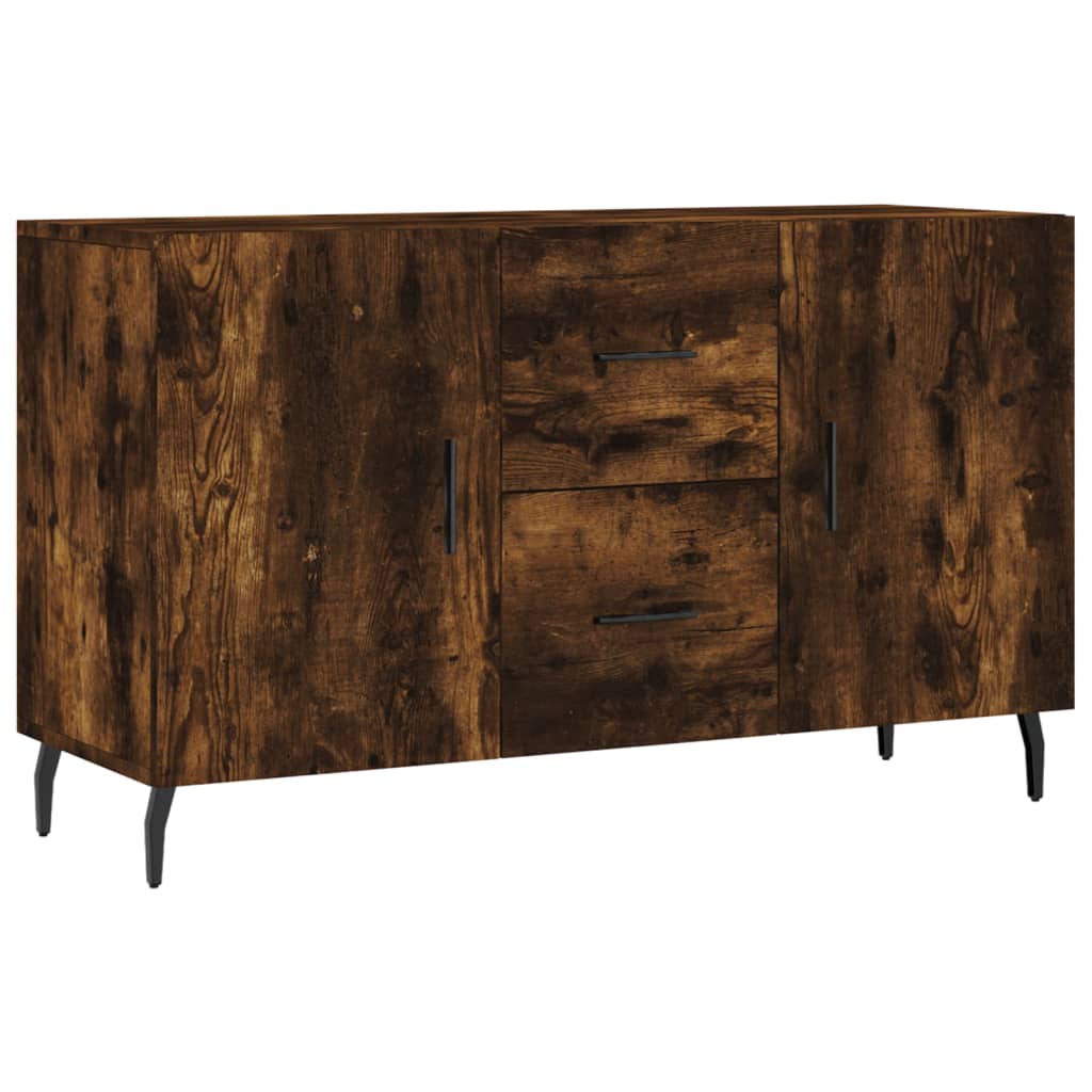vidaXL Komoda, przydymiony dąb, 100x36x60 cm, materiał drewnopochodny