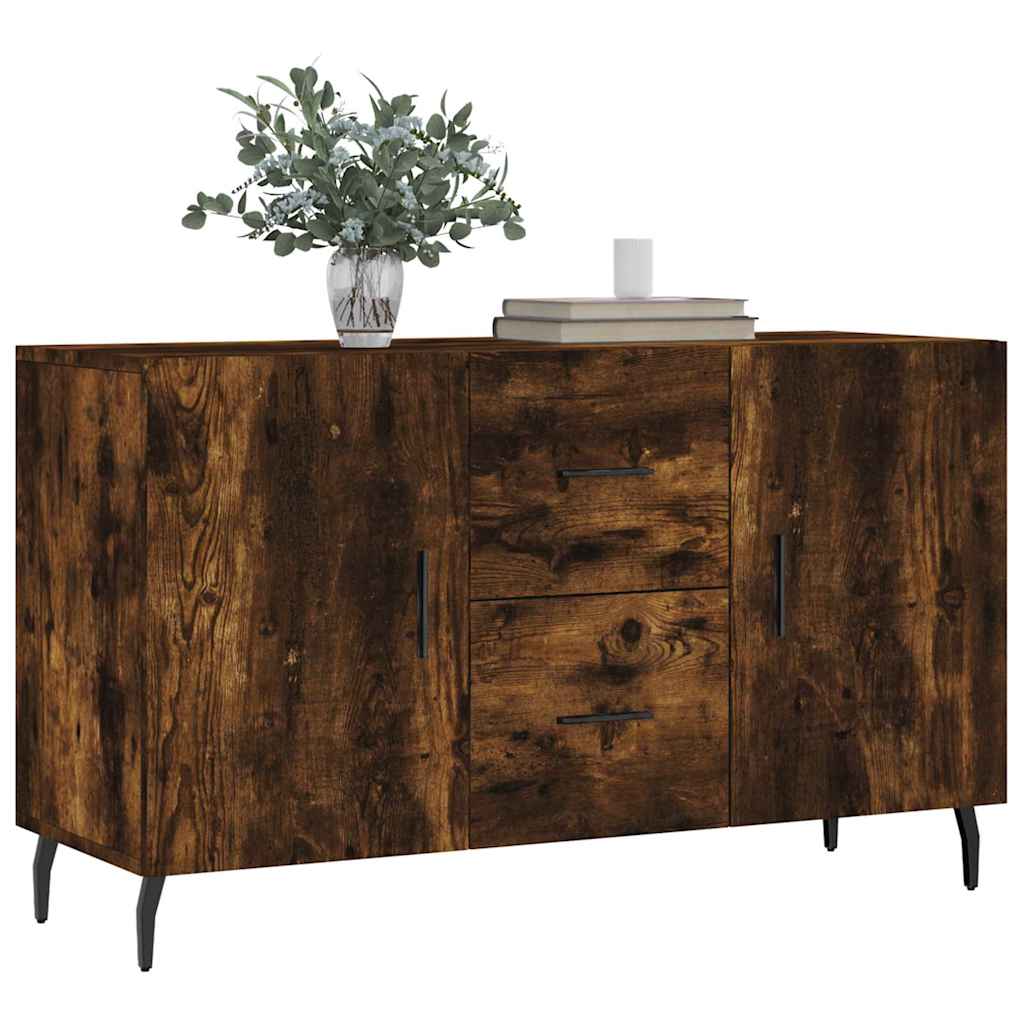 vidaXL Komoda, przydymiony dąb, 100x36x60 cm, materiał drewnopochodny