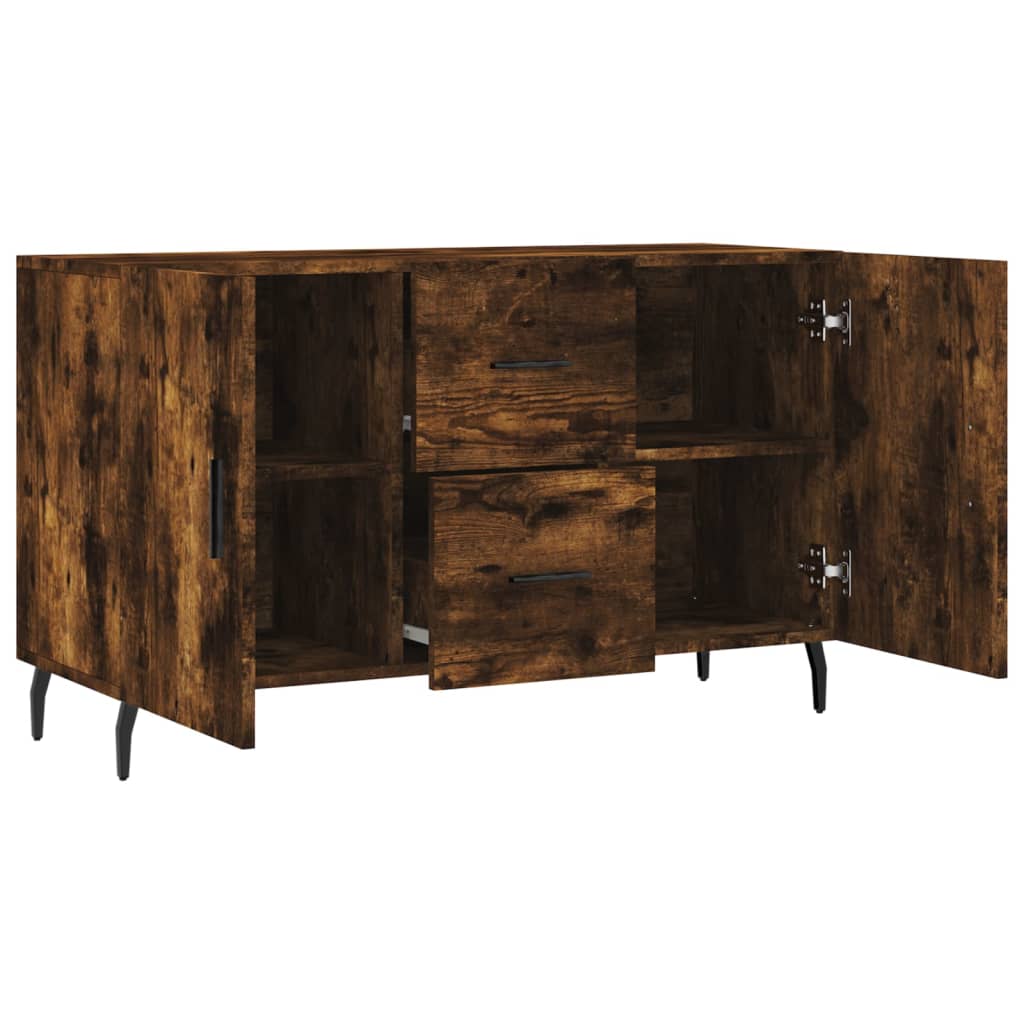 vidaXL Komoda, przydymiony dąb, 100x36x60 cm, materiał drewnopochodny