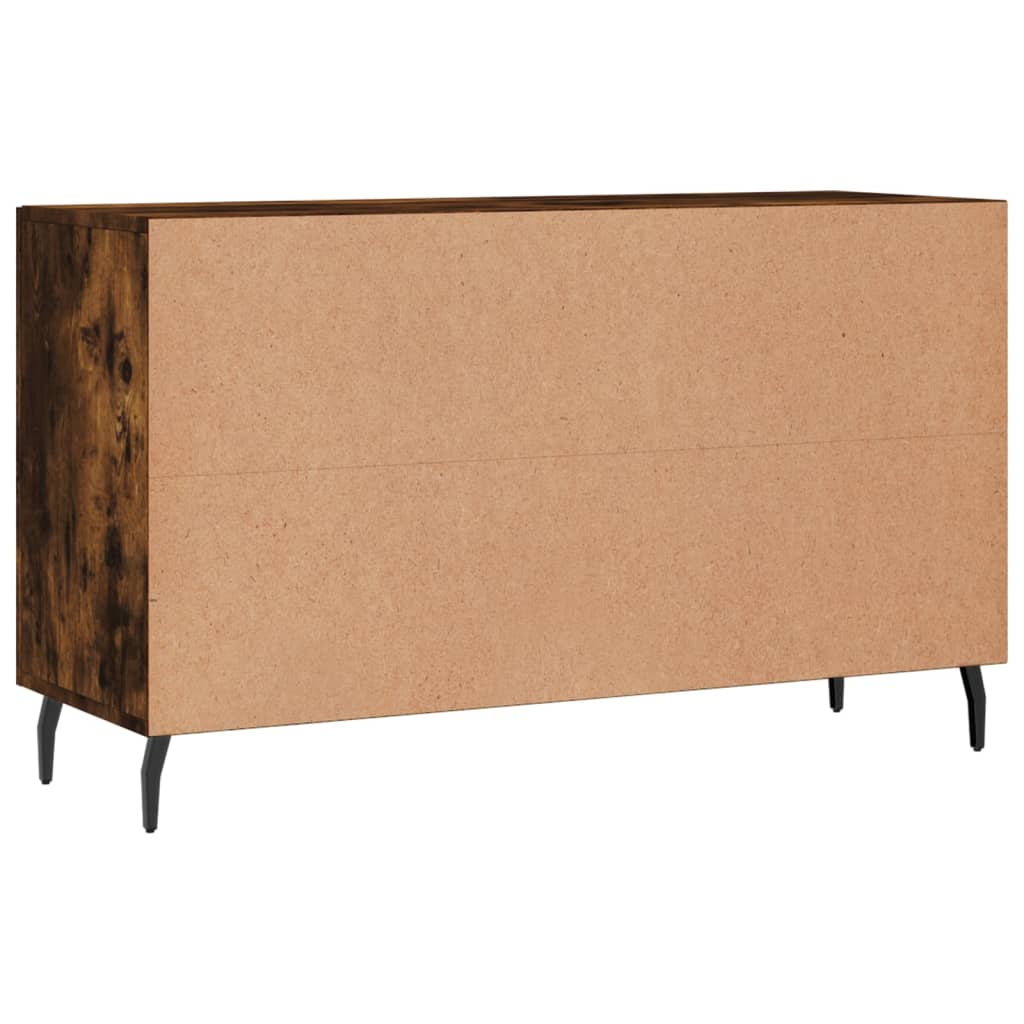 vidaXL Komoda, przydymiony dąb, 100x36x60 cm, materiał drewnopochodny