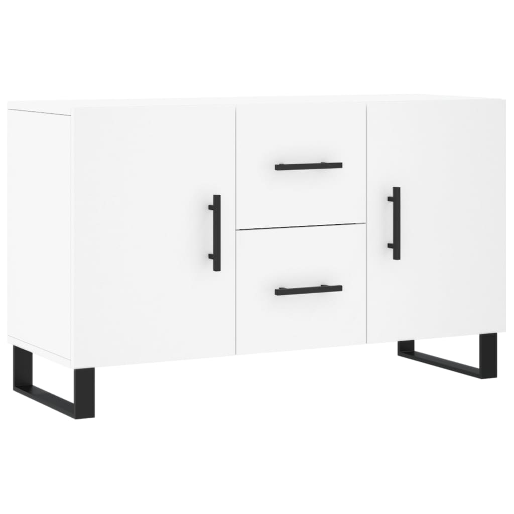 vidaXL Komoda, biała, 100x36x60 cm, materiał drewnopochodny
