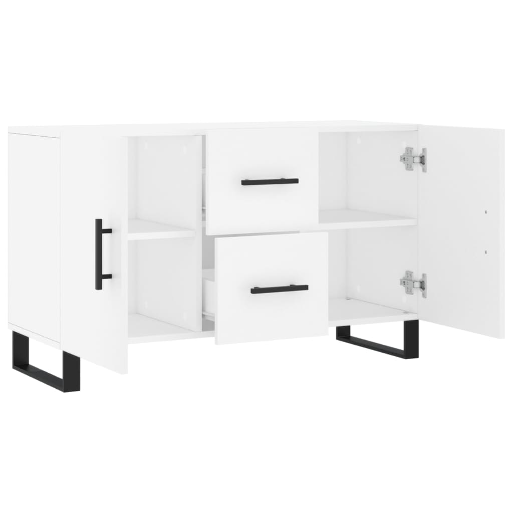 vidaXL Komoda, biała, 100x36x60 cm, materiał drewnopochodny