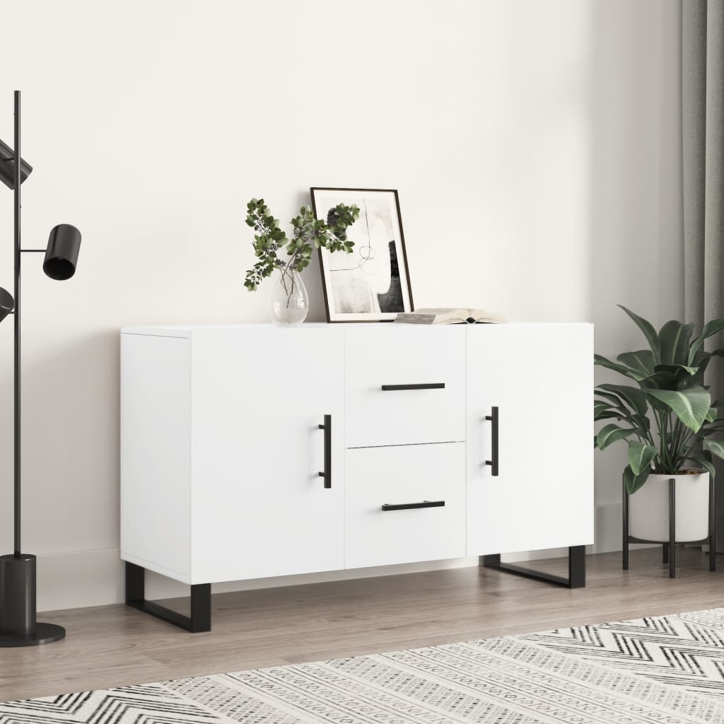 vidaXL Komoda, biała, 100x36x60 cm, materiał drewnopochodny
