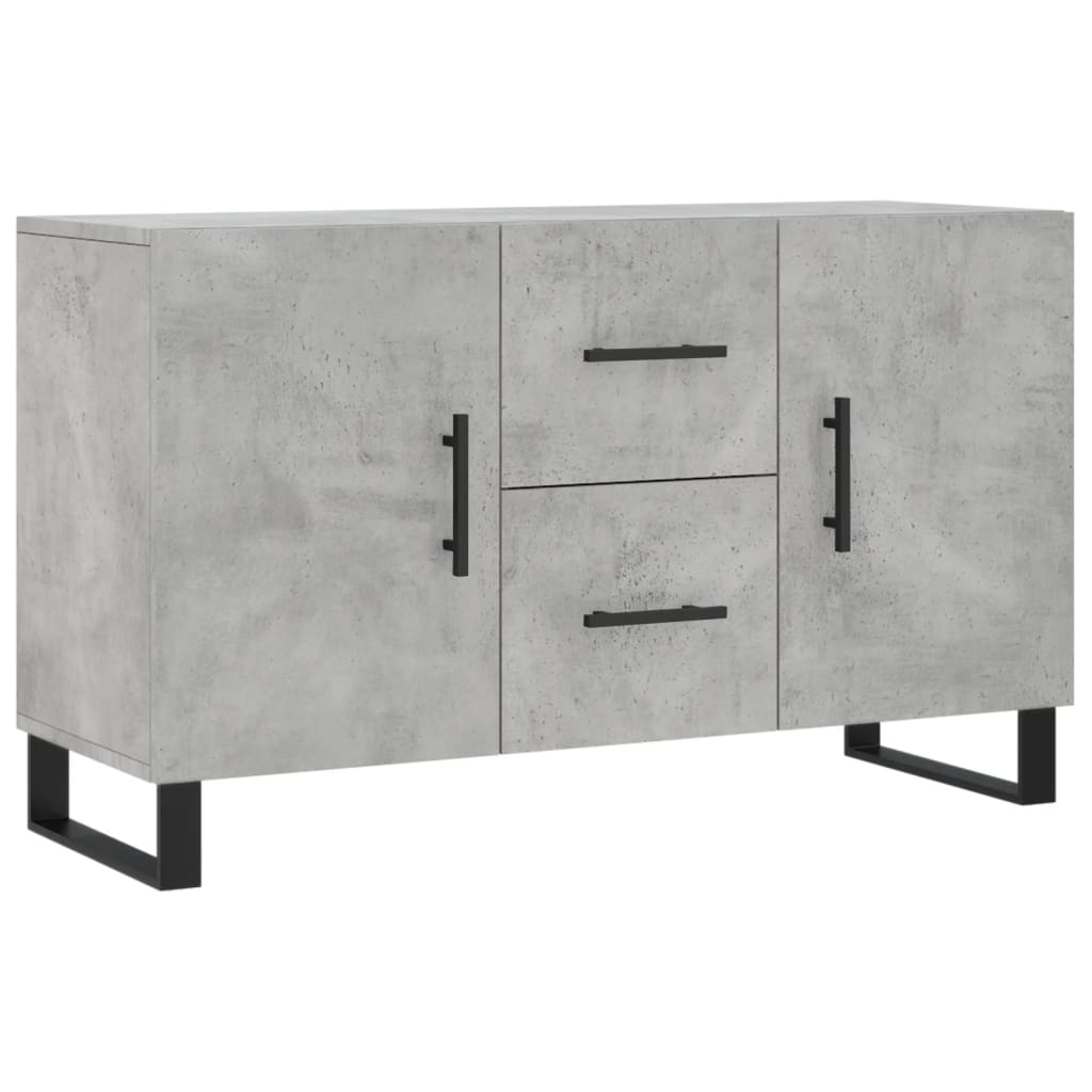 vidaXL Komoda, szarość betonu, 100x36x60 cm, materiał drewnopochodny