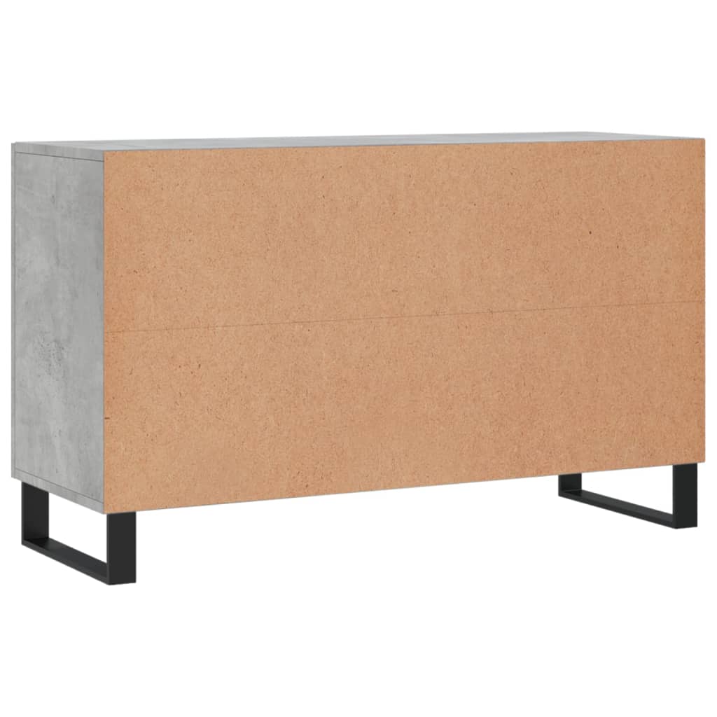 vidaXL Komoda, szarość betonu, 100x36x60 cm, materiał drewnopochodny