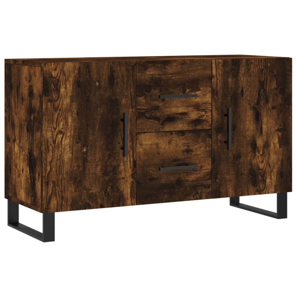 vidaXL Komoda, przydymiony dąb, 100x36x60 cm, materiał drewnopochodny