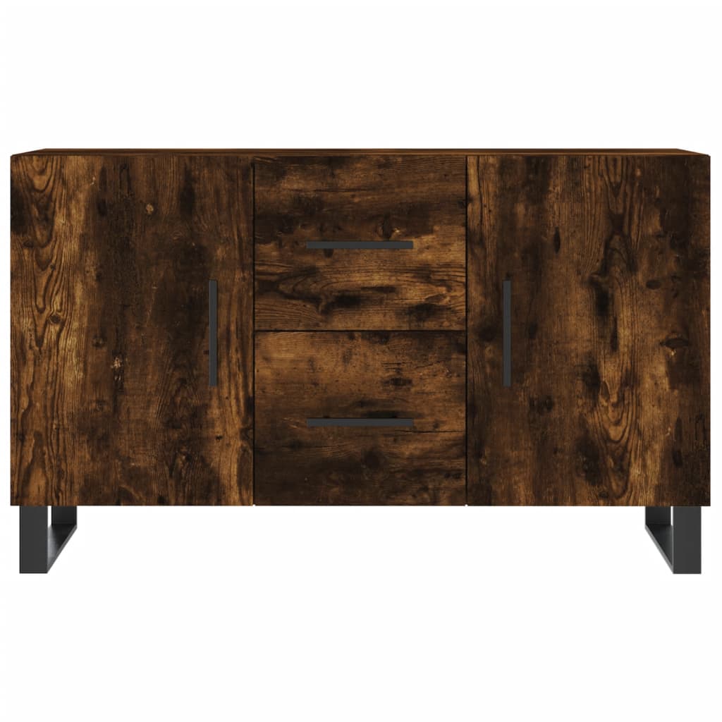 vidaXL Komoda, przydymiony dąb, 100x36x60 cm, materiał drewnopochodny