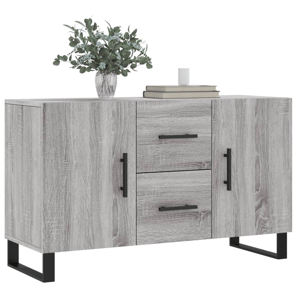 vidaXL Komoda, szary dąb sonoma, 100x36x60 cm, materiał drewnopochodny