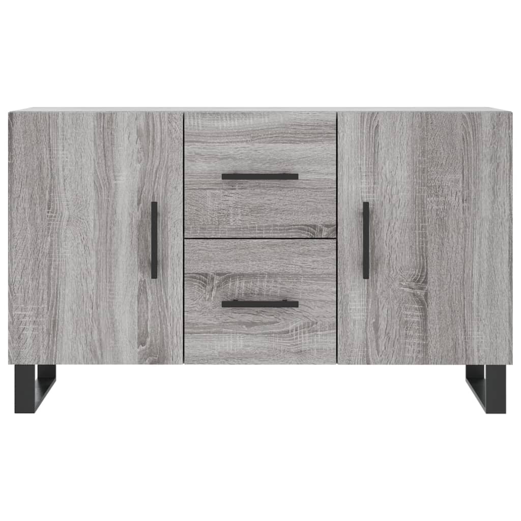 vidaXL Komoda, szary dąb sonoma, 100x36x60 cm, materiał drewnopochodny