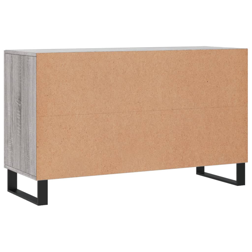 vidaXL Komoda, szary dąb sonoma, 100x36x60 cm, materiał drewnopochodny