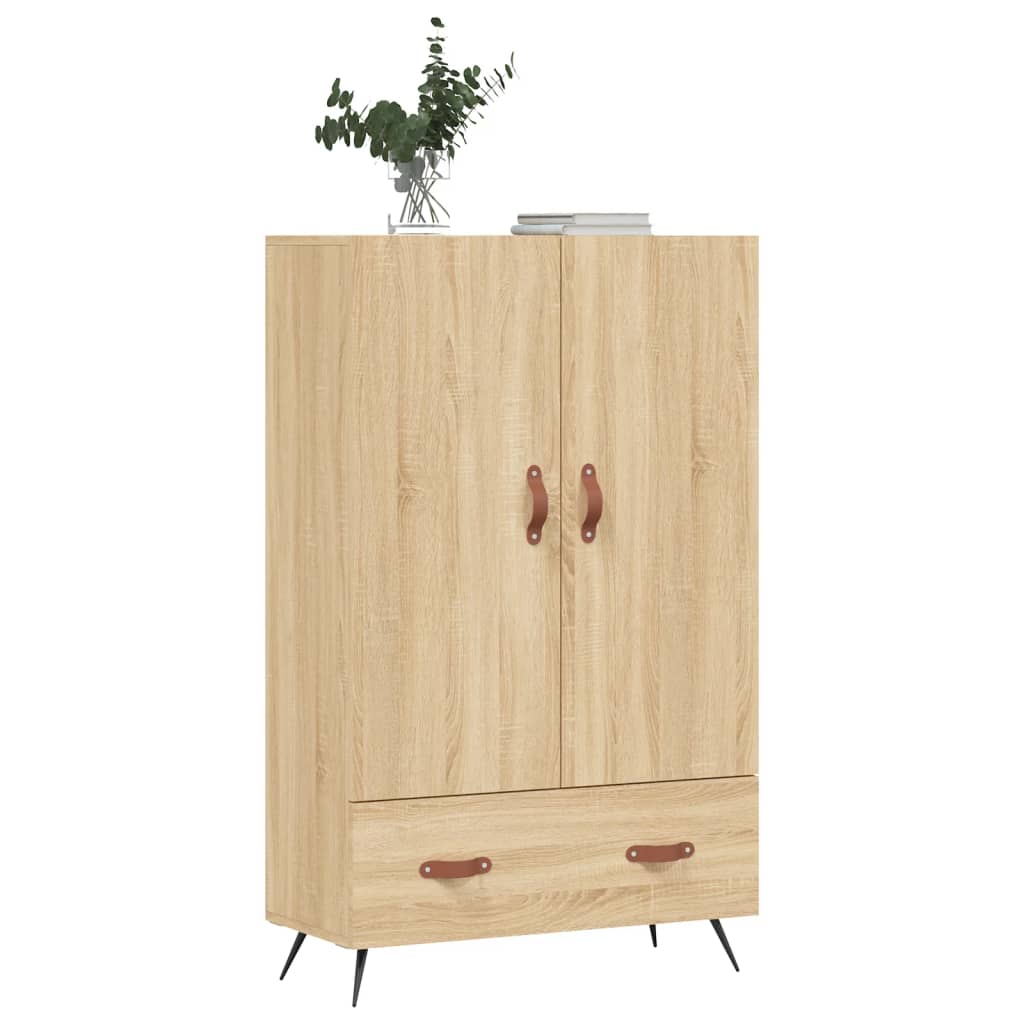 vidaXL Wysoka szafka, dąb sonoma, 69,5x31x115 cm