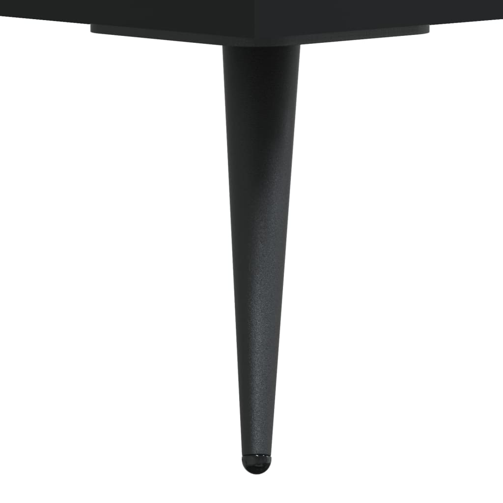 vidaXL Wysoka szafka, czarna, 69,5x31x115 cm