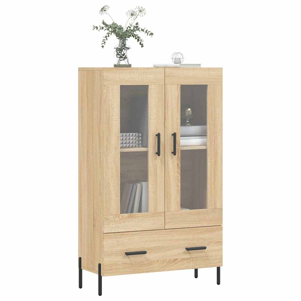 vidaXL Wysoka szafka, dąb sonoma, 69,5x31x115 cm