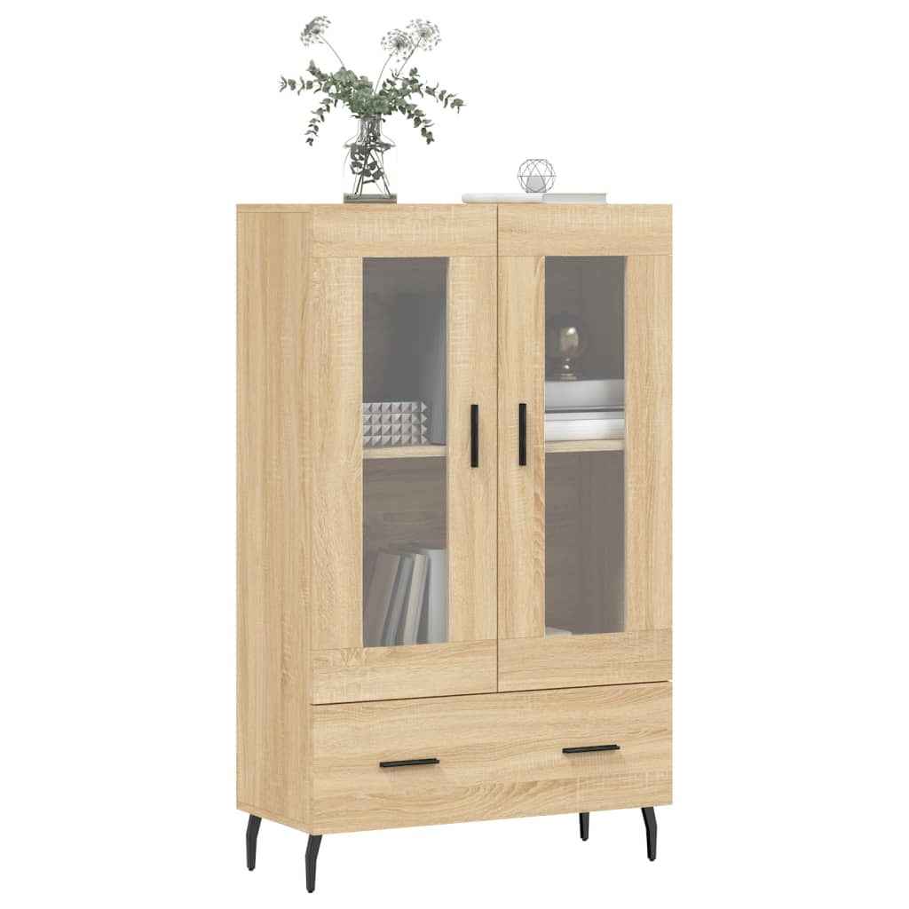 vidaXL Wysoka szafka, dąb sonoma, 69,5x31x115 cm