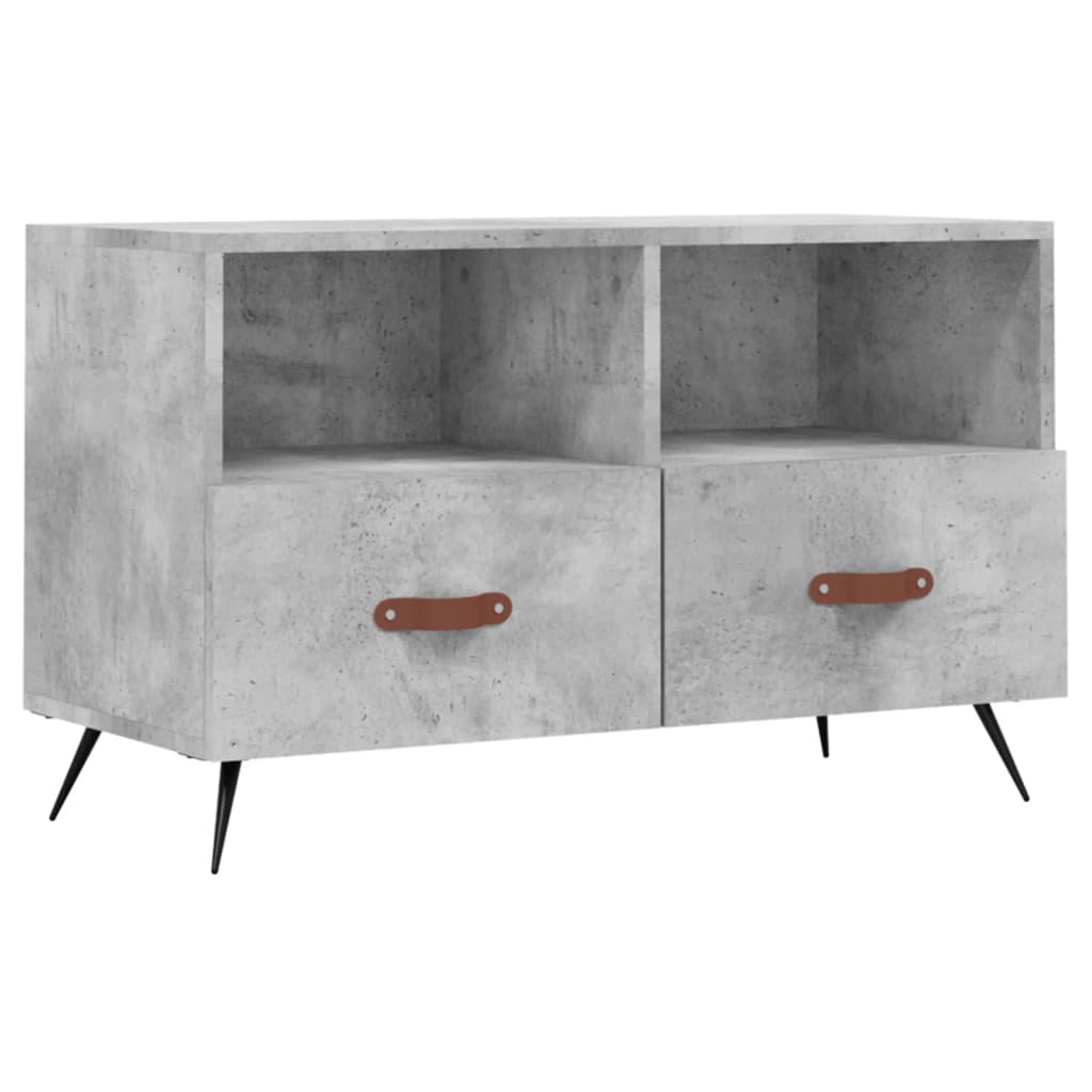 vidaXL Szafka pod TV, szarość betonu, 80x36x50 cm