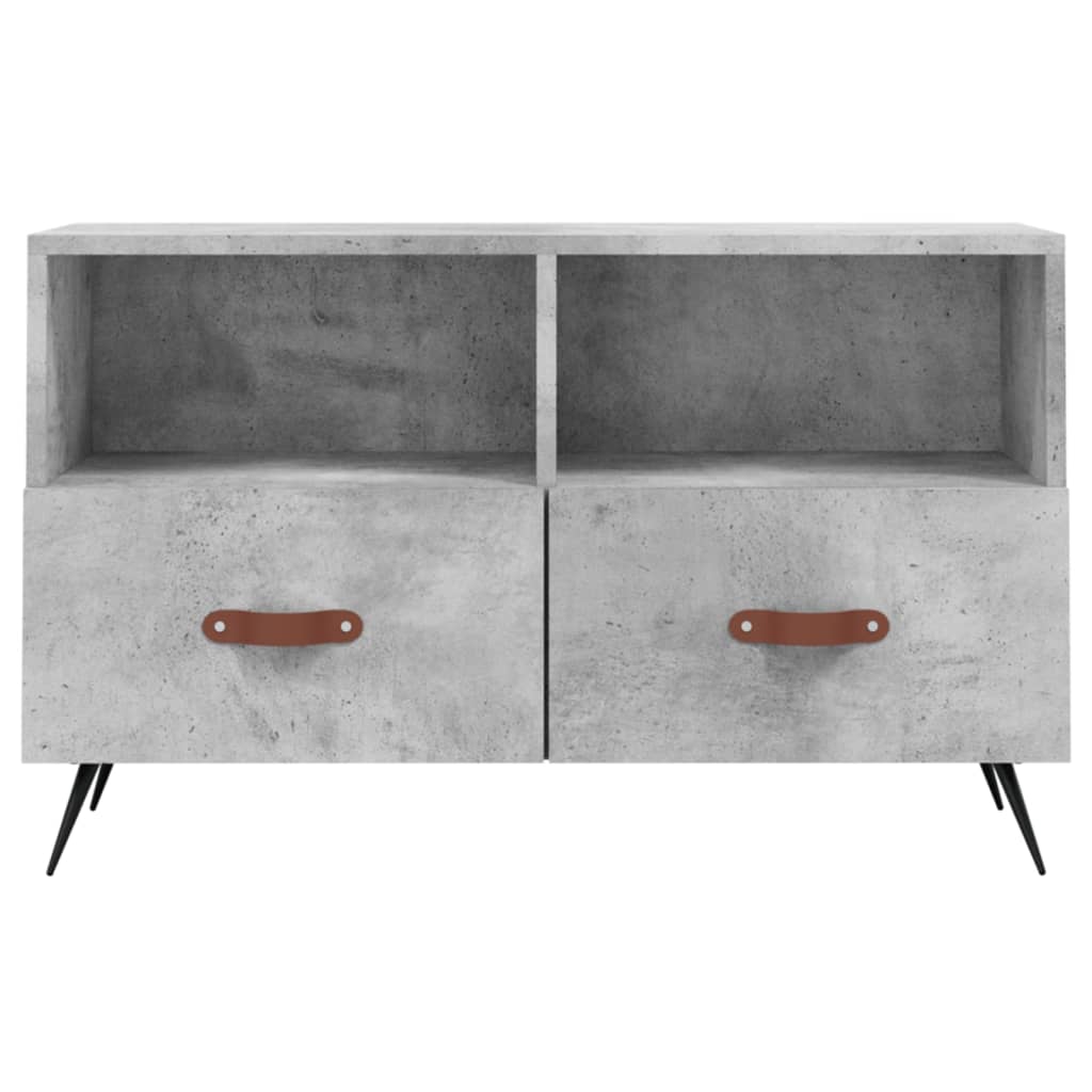 vidaXL Szafka pod TV, szarość betonu, 80x36x50 cm