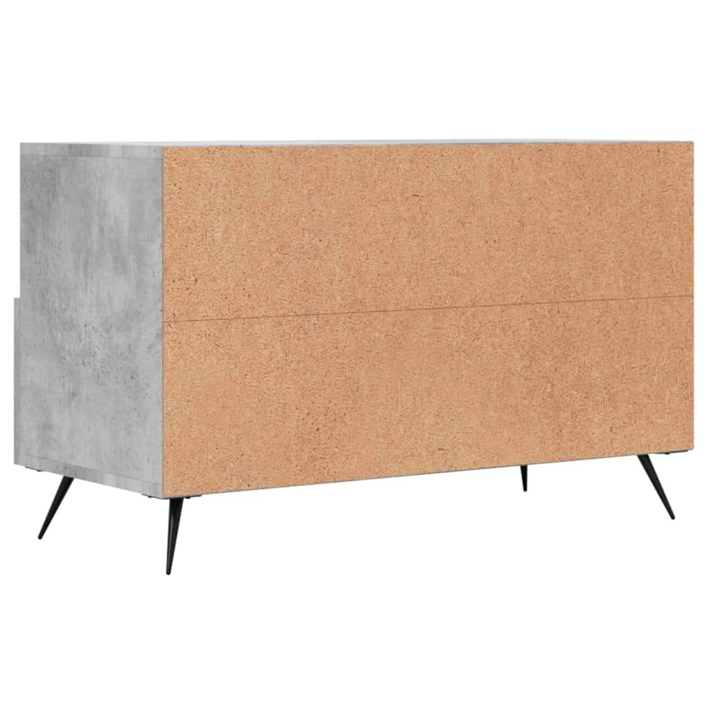 vidaXL Szafka pod TV, szarość betonu, 80x36x50 cm
