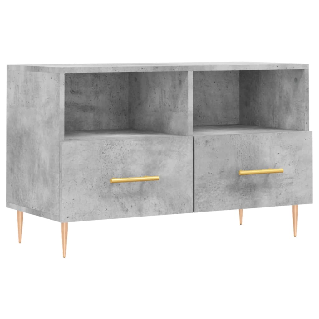 vidaXL Szafka pod TV, szarość betonu, 80x36x50 cm
