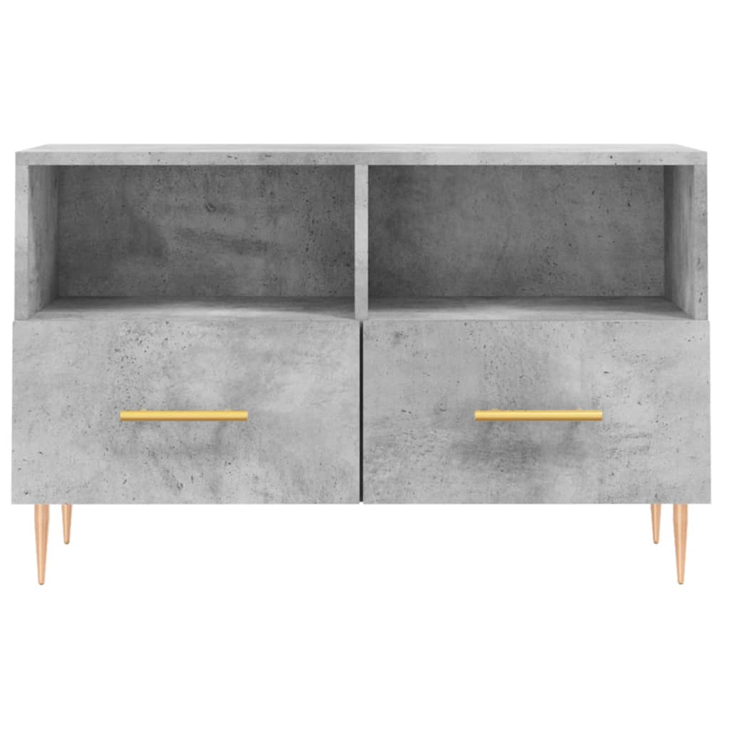 vidaXL Szafka pod TV, szarość betonu, 80x36x50 cm