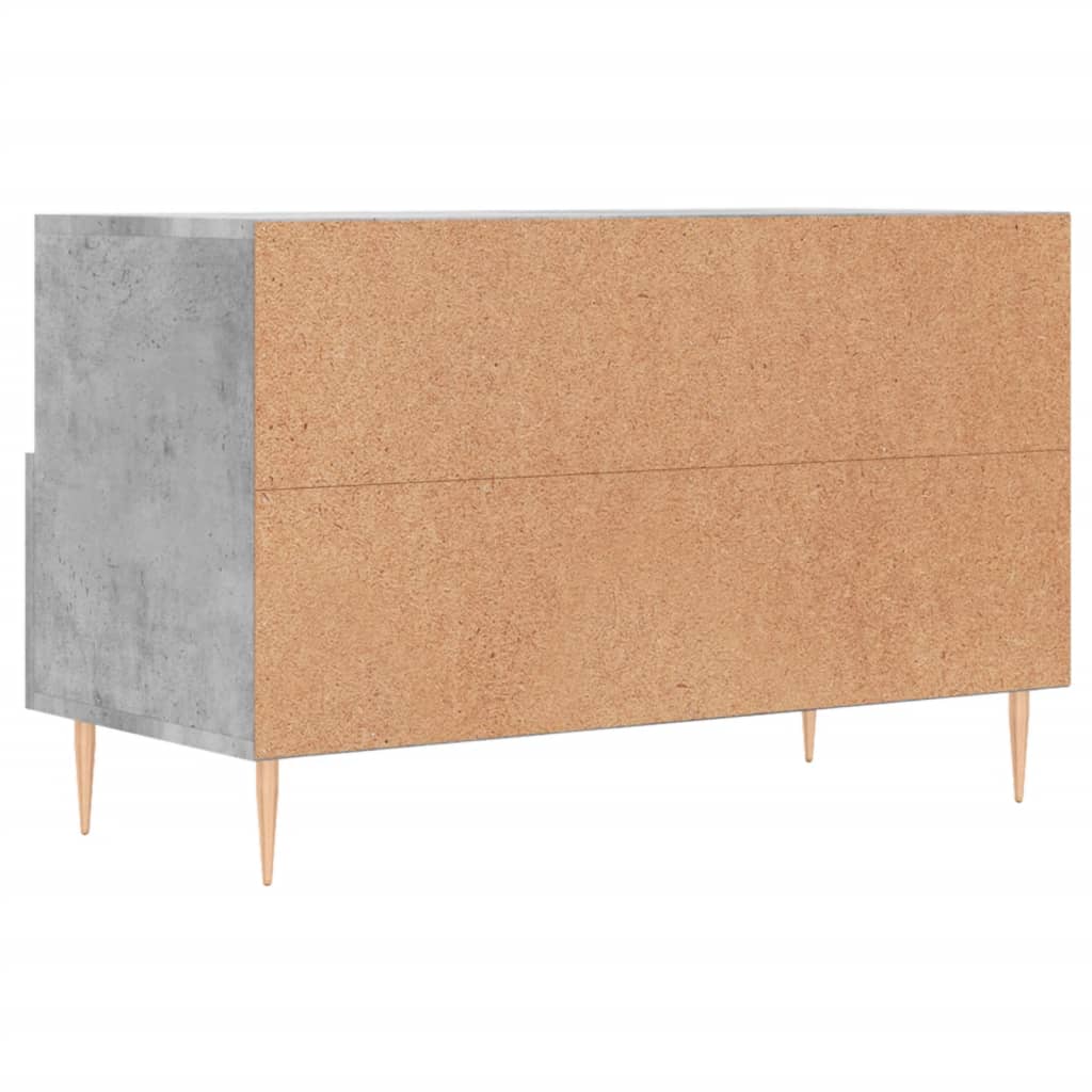 vidaXL Szafka pod TV, szarość betonu, 80x36x50 cm