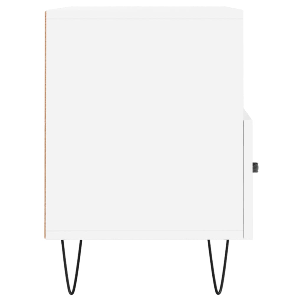 vidaXL Szafka pod TV, biała, 80x36x50 cm, materiał drewnopochodny