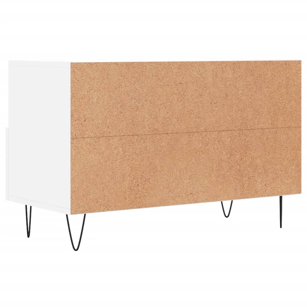 vidaXL Szafka pod TV, biała, 80x36x50 cm, materiał drewnopochodny