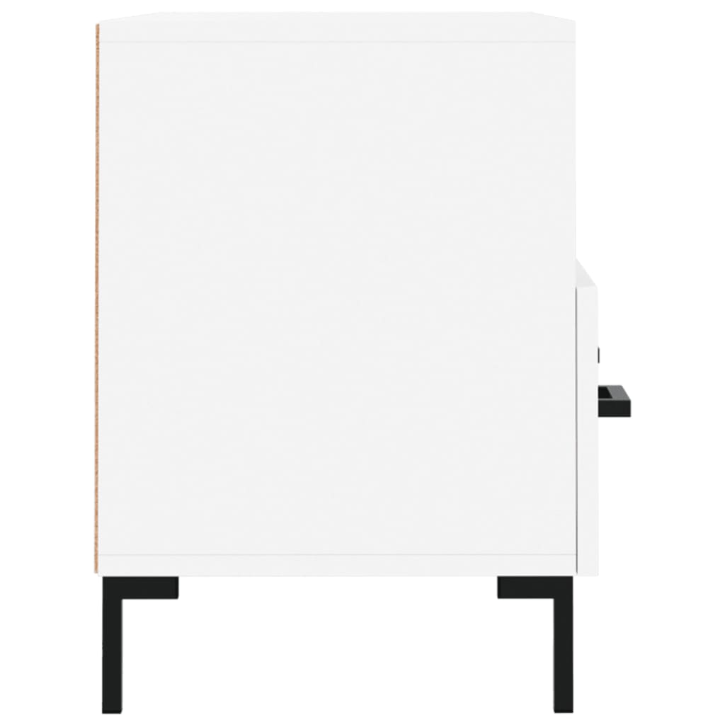 vidaXL Szafka pod TV, biała, 80x36x50 cm, materiał drewnopochodny