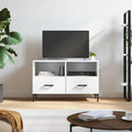 vidaXL Szafka pod TV, biała, 80x36x50 cm, materiał drewnopochodny