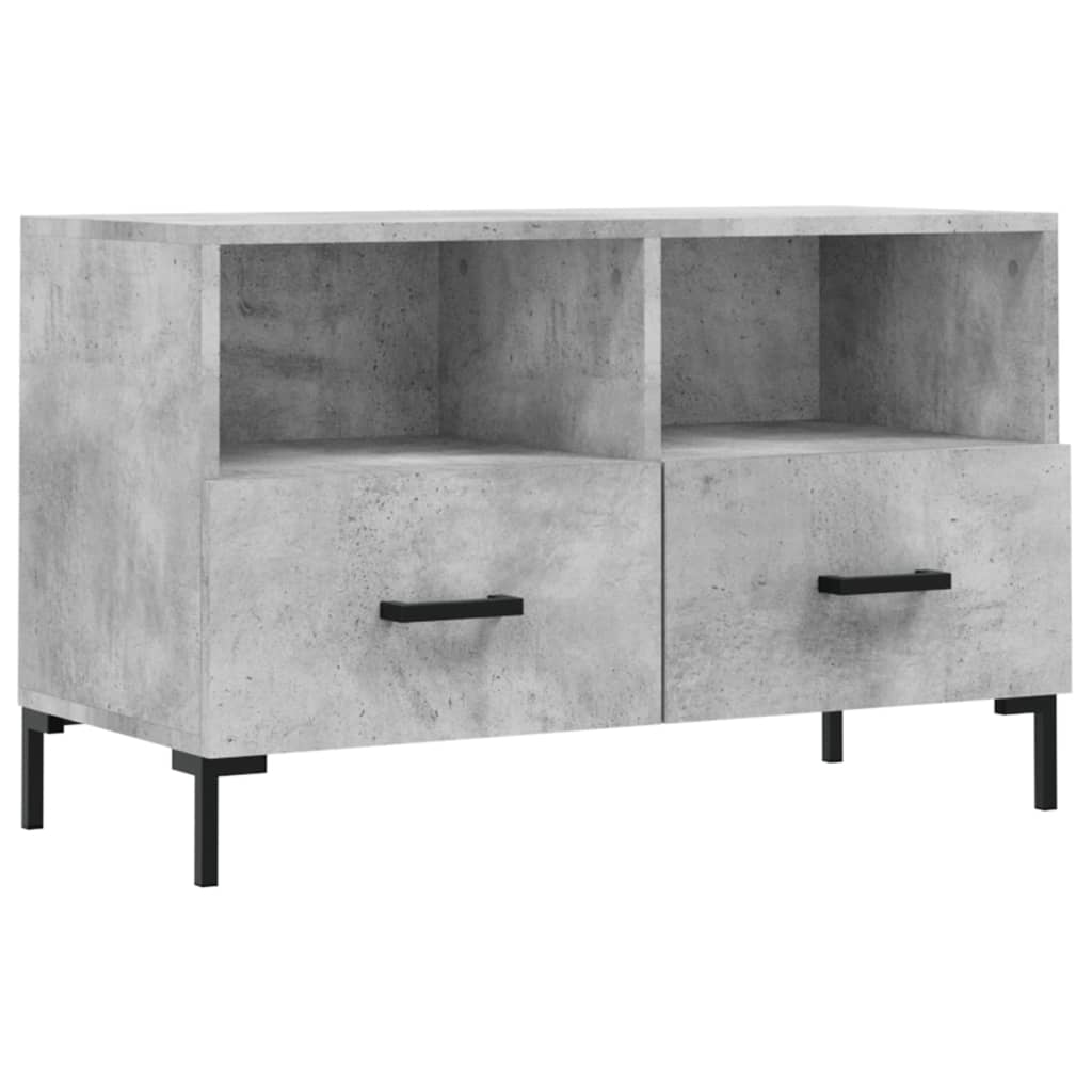 vidaXL Szafka pod TV, szarość betonu, 80x36x50 cm