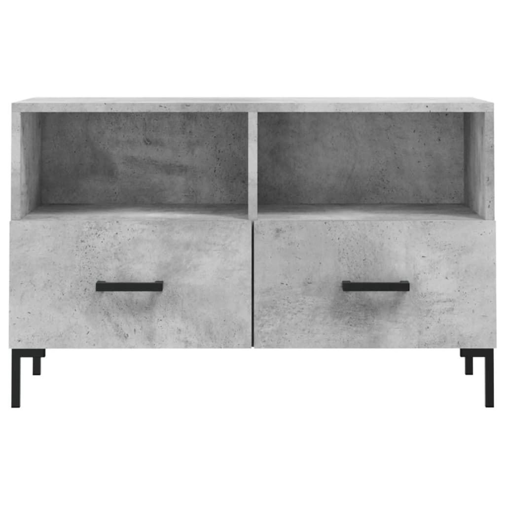 vidaXL Szafka pod TV, szarość betonu, 80x36x50 cm