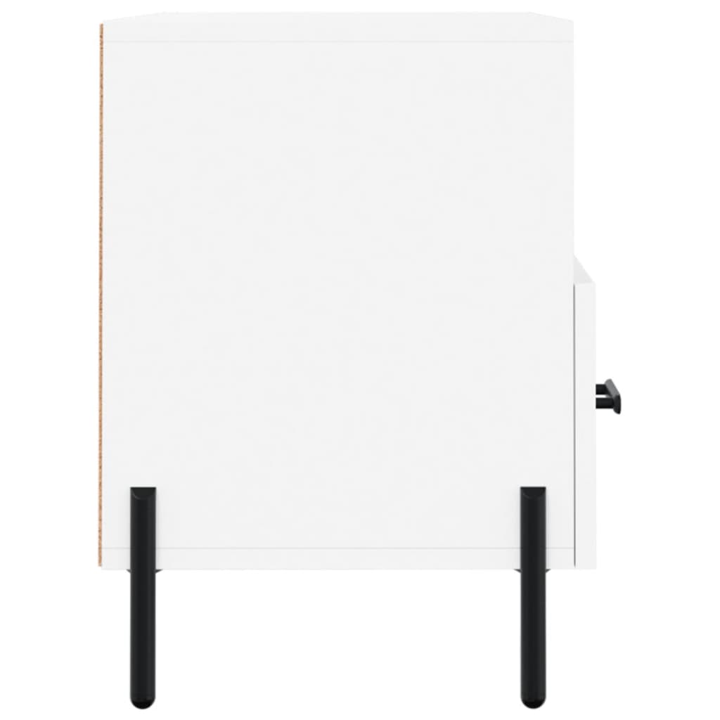 vidaXL Szafka pod TV, biała, 80x36x50 cm, materiał drewnopochodny