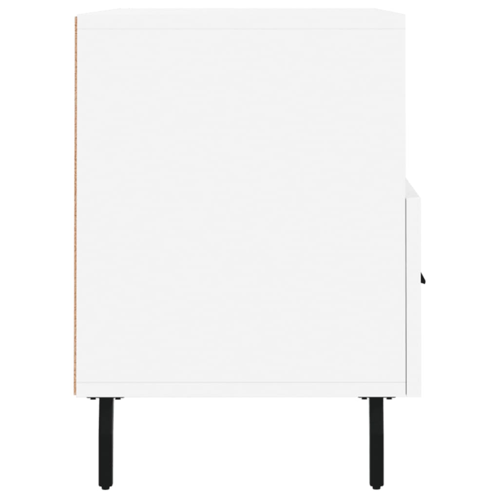 vidaXL Szafka pod TV, biała, 80x36x50 cm, materiał drewnopochodny