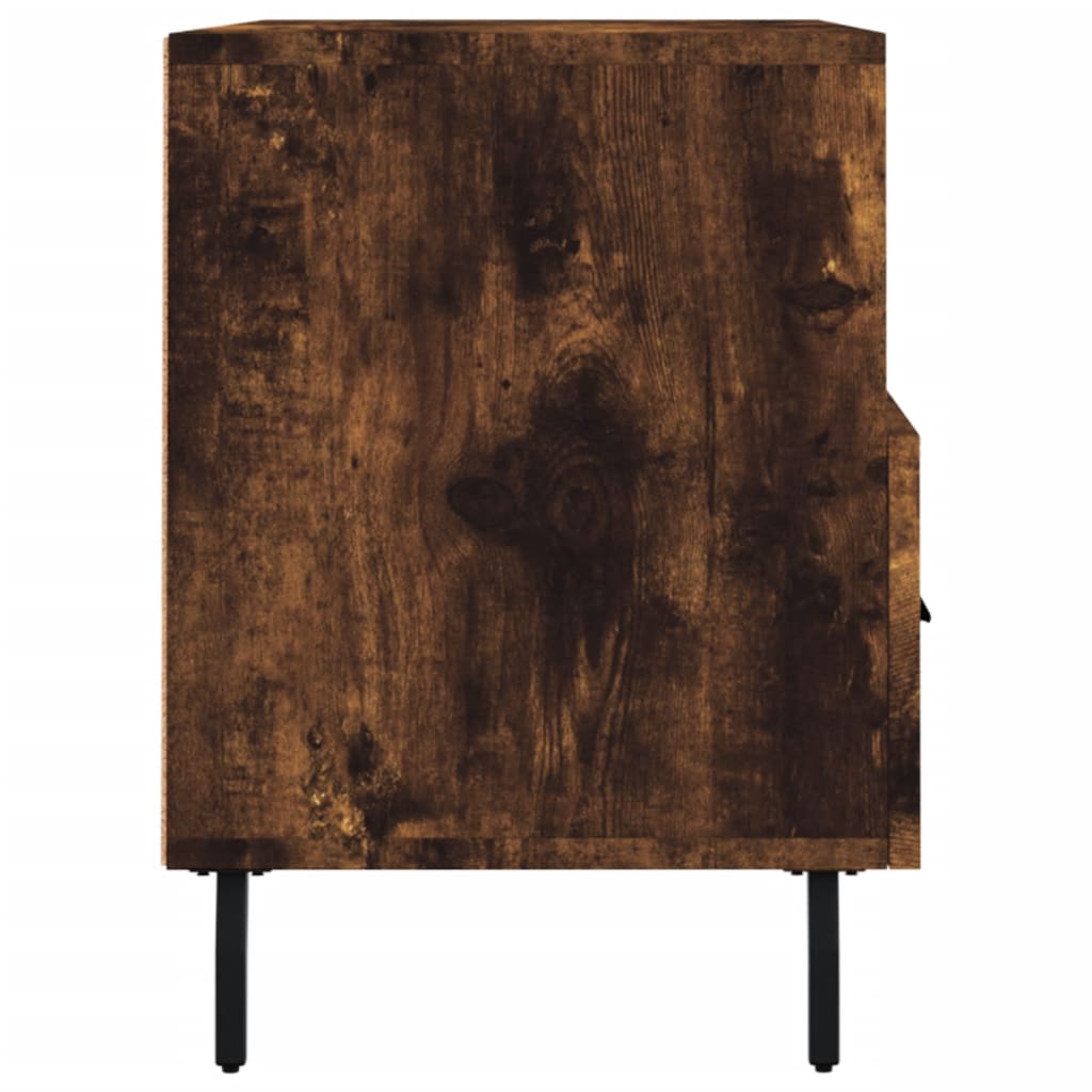 vidaXL Szafka pod telewizor, przydymiony dąb, 80x36x50 cm