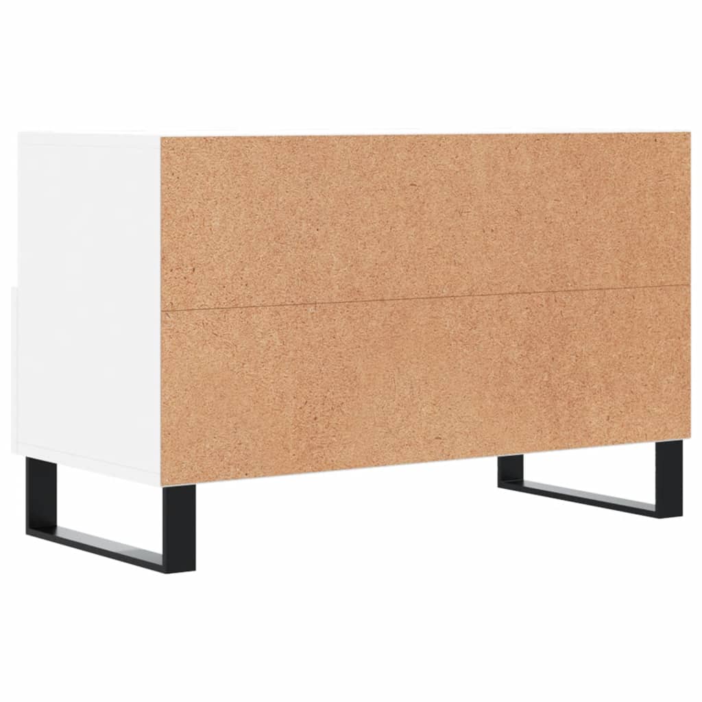vidaXL Szafka pod TV, biała, 80x36x50 cm, materiał drewnopochodny