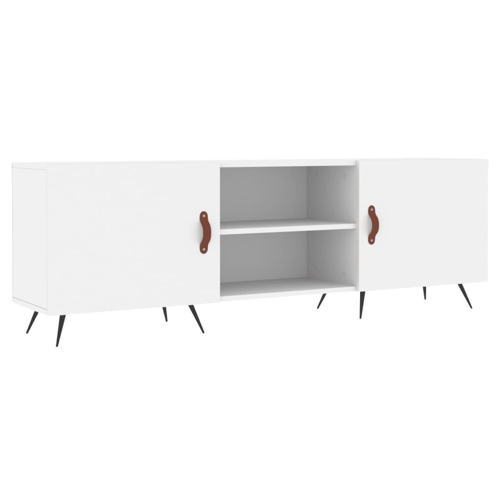 vidaXL Szafka pod TV, biała, 150x30x50 cm, materiał drewnopochodny