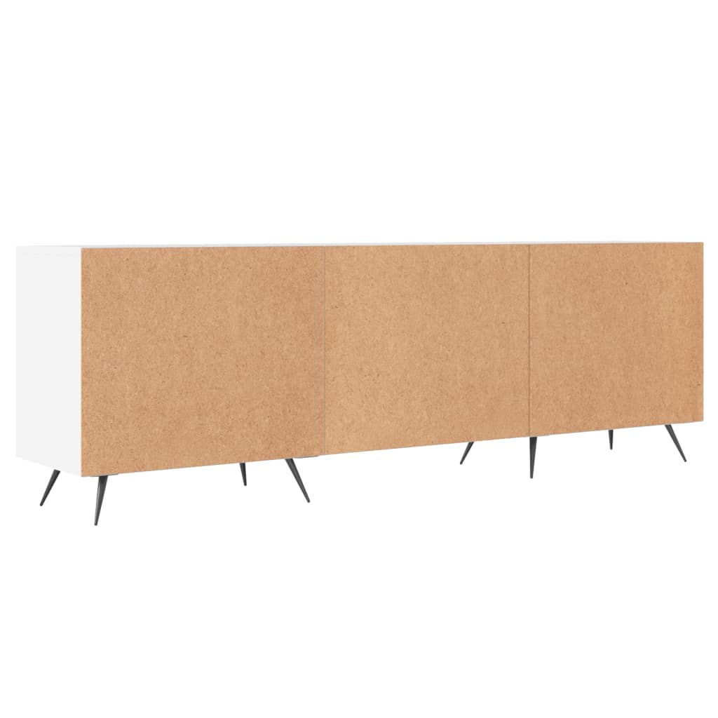 vidaXL Szafka pod TV, biała, 150x30x50 cm, materiał drewnopochodny
