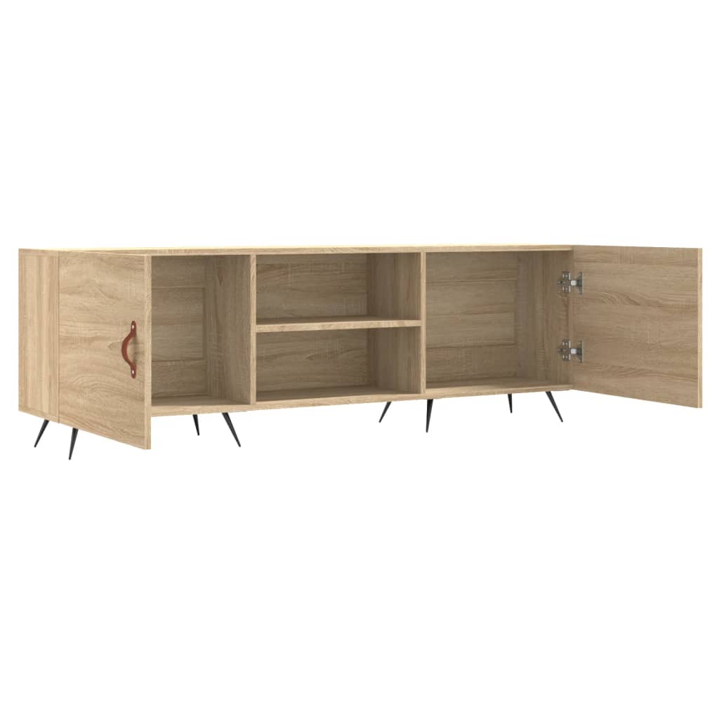 vidaXL Szafka TV, dąb sonoma, 150x30x50 cm, materiał drewnopochodny