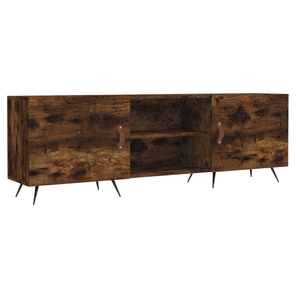 vidaXL Szafka pod telewizor, przydymiony dąb, 150x30x50 cm