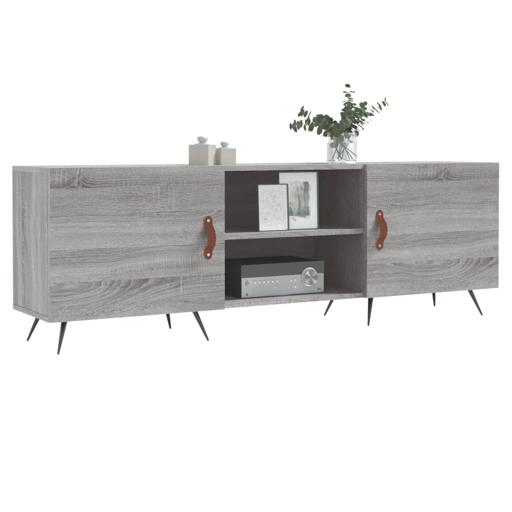 vidaXL Szafka pod telewizor, szary dąb sonoma, 150x30x50 cm