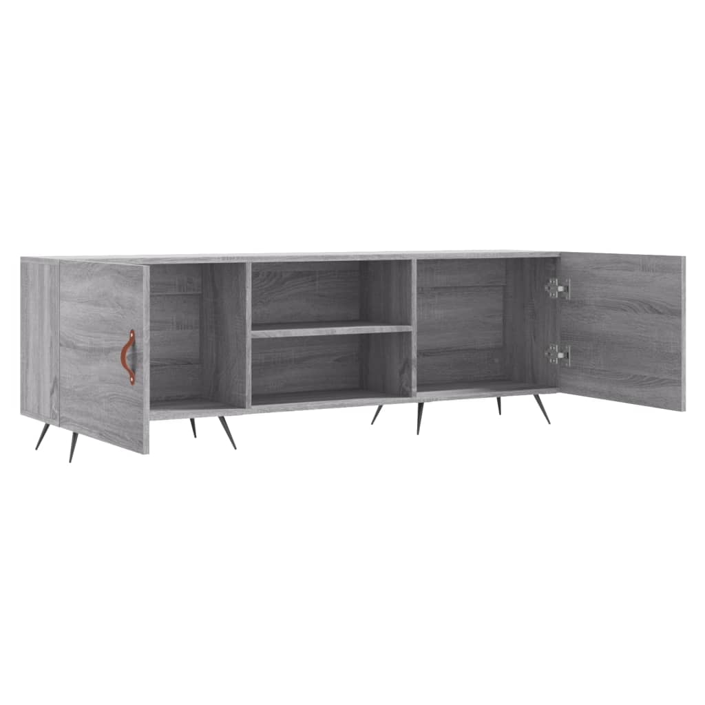 vidaXL Szafka pod telewizor, szary dąb sonoma, 150x30x50 cm