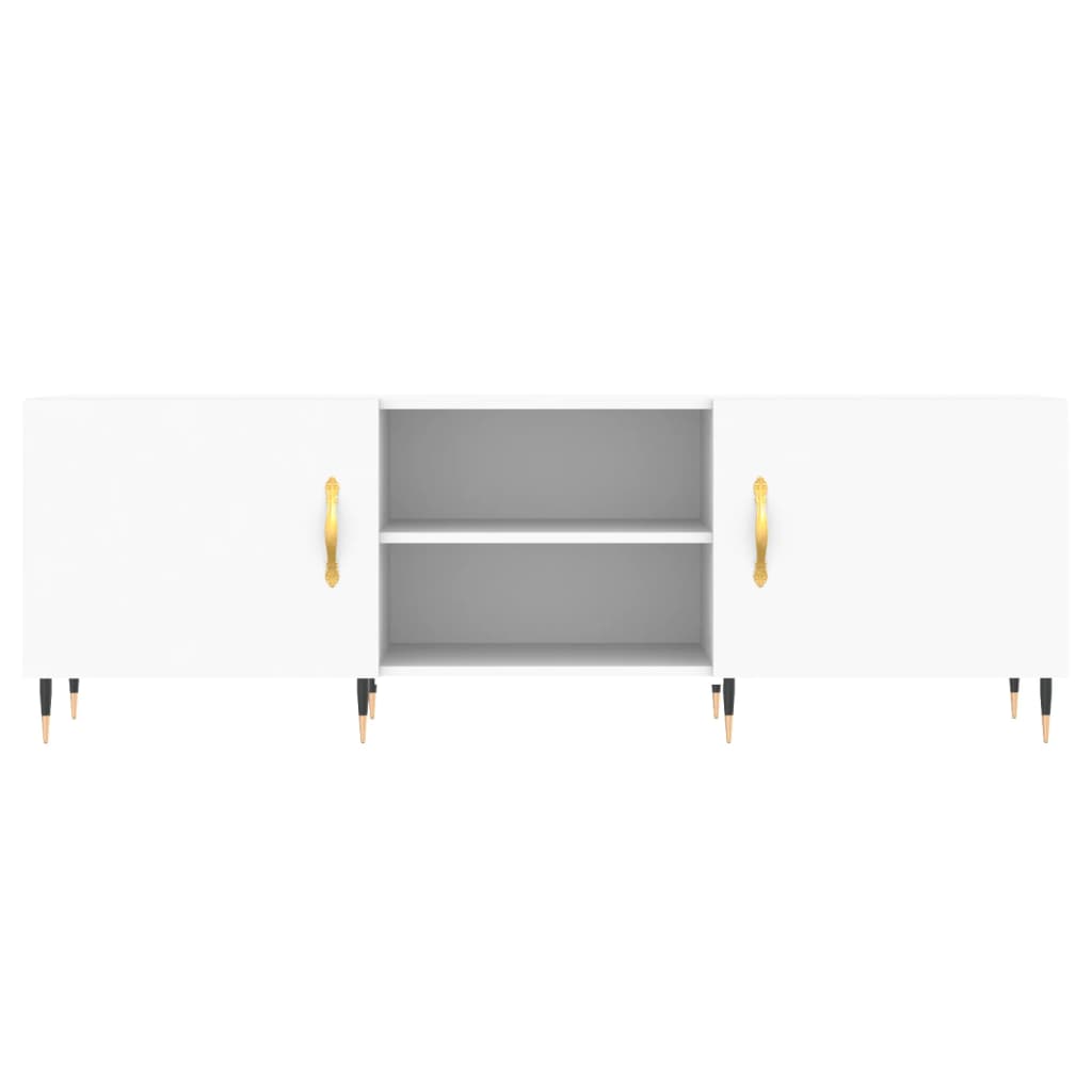 vidaXL Szafka pod TV, biała, 150x30x50 cm, materiał drewnopochodny