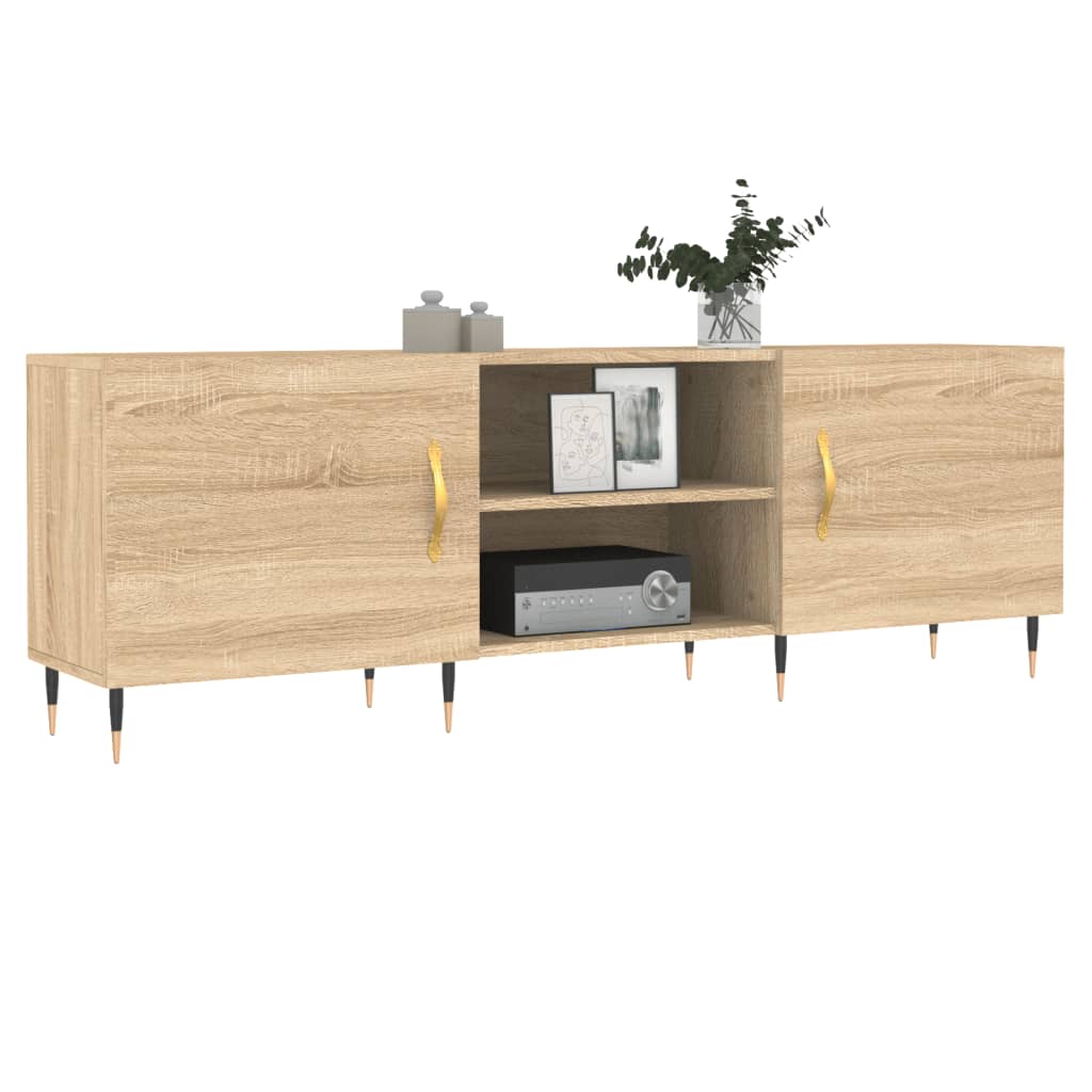 vidaXL Szafka TV, dąb sonoma, 150x30x50 cm, materiał drewnopochodny