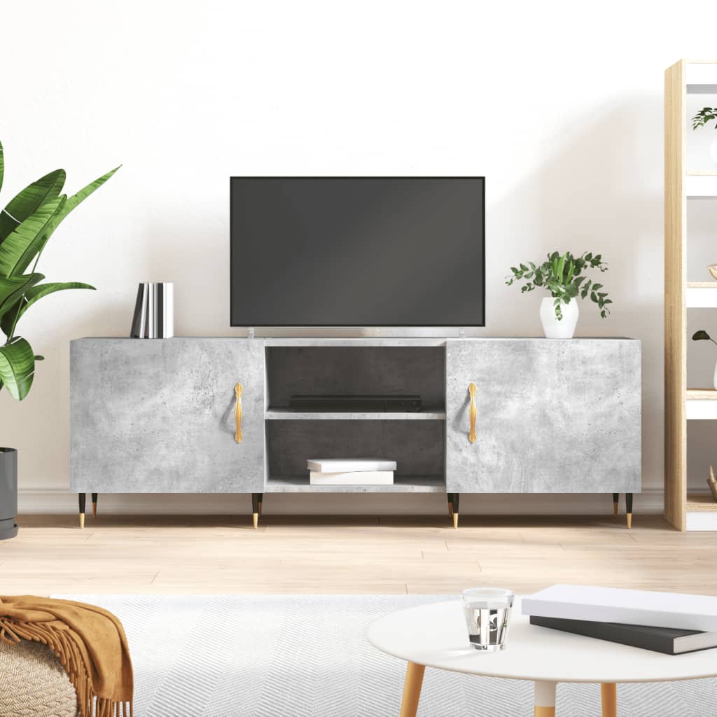 vidaXL Szafka pod TV, szarość betonu, 150x30x50 cm