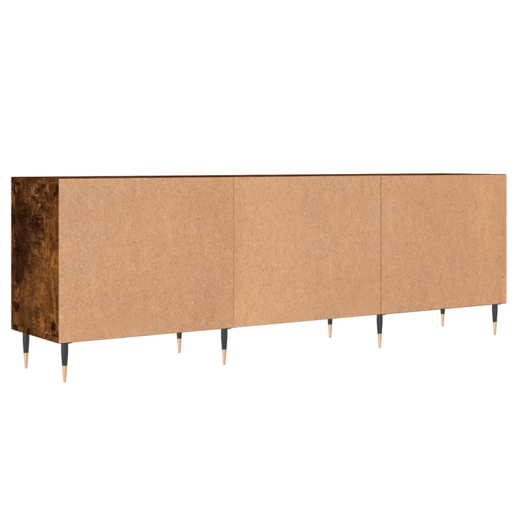 vidaXL Szafka pod telewizor, przydymiony dąb, 150x30x50 cm