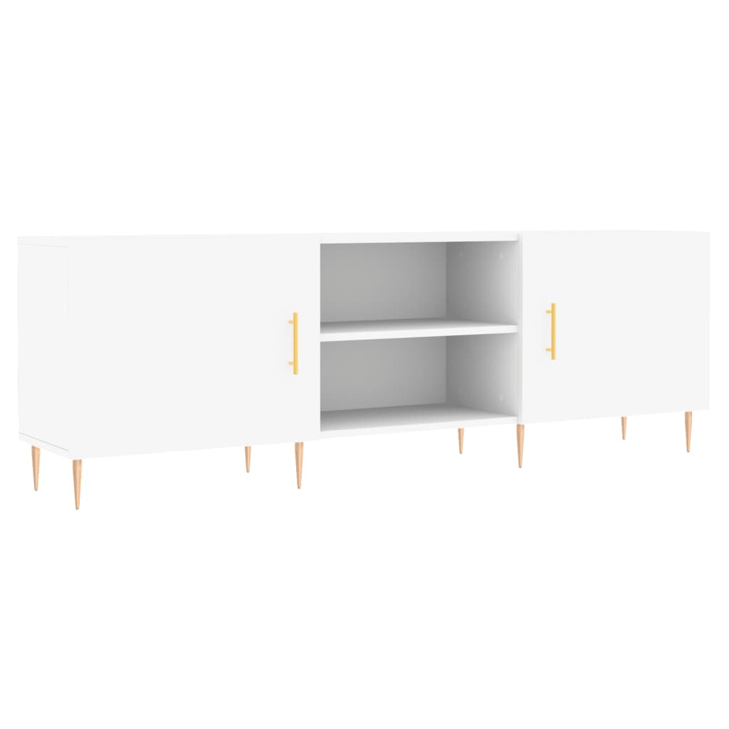 vidaXL Szafka pod TV, biała, 150x30x50 cm, materiał drewnopochodny