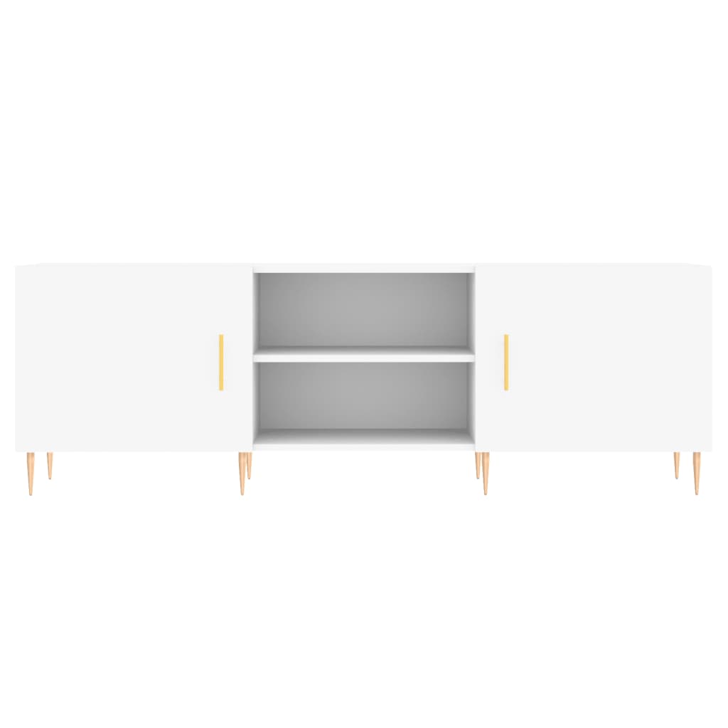 vidaXL Szafka pod TV, biała, 150x30x50 cm, materiał drewnopochodny